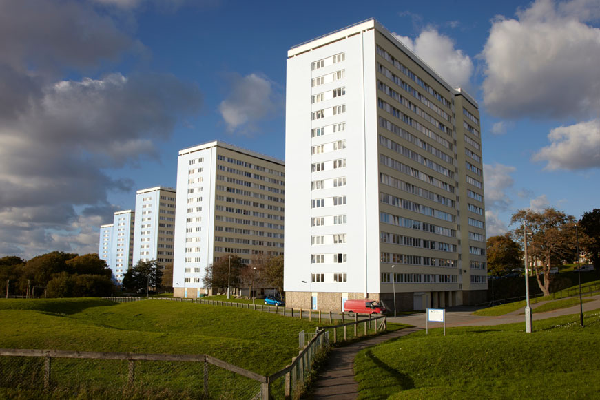 High rise apartment blocks