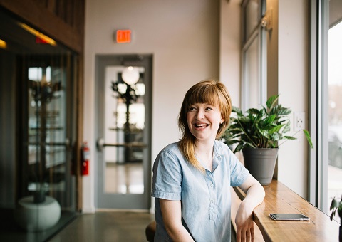 Young woman smiling