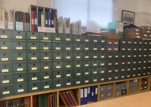 Archives catalogue drawers