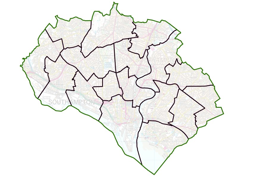 New Political Map For Southampton City Council