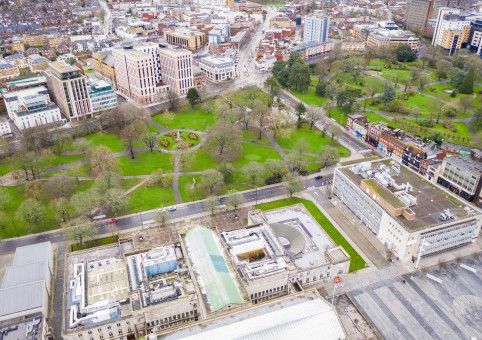 Aerial view of Southampton