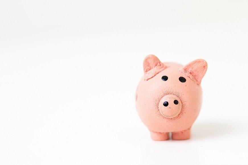 Piggybank on white background